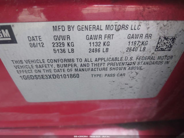2013 CADILLAC CTS 1G6DS5E3XD0101860 Photo 8