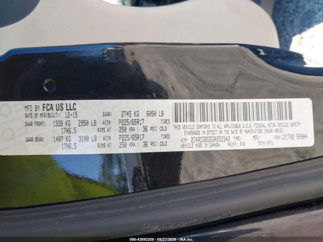 2016 DODGE GRAND CARAVAN 2C4RDGBG5GR252342 Photo 8