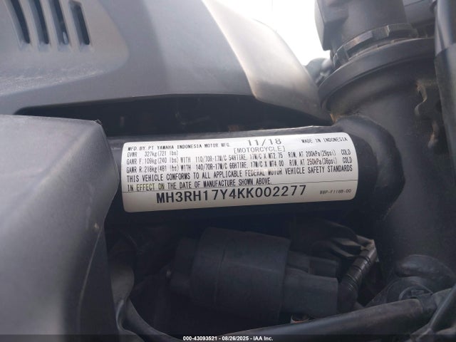 MH3RH17Y4KK002277 Yamaha Yzf-r3