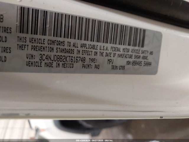 Jeep Compass 2019 3C4NJDBB2KT616748 Image 9