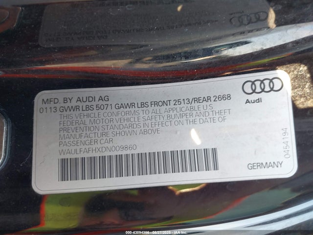 2013 AUDI A5 WAULFAFHXDN009860 Photo 8
