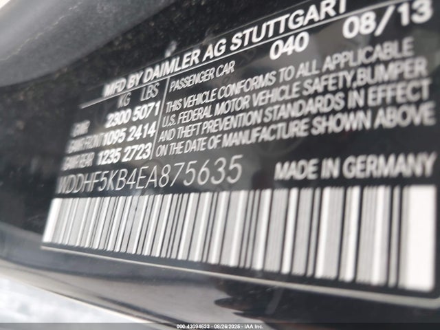 Mercedes-Benz E-Class 2014 WDDHF5KB4EA875635 Image 9