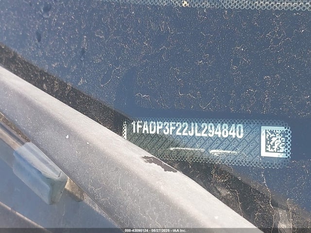 1FADP3F22JL294840 Ford 2.0l gdi