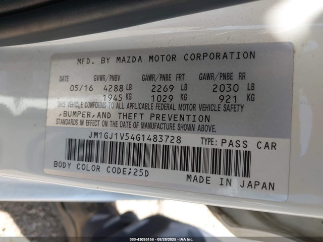 JM1GJ1V54G1483728 Mazda py