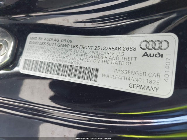 2010 AUDI A5 WAULFAFH4AN011826 Photo 8