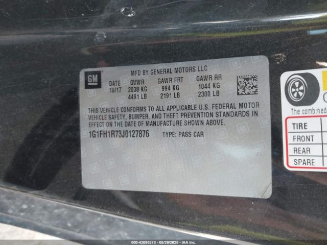 2018 CHEVROLET CAMARO 1G1FH1R73J0127876 Photo 8