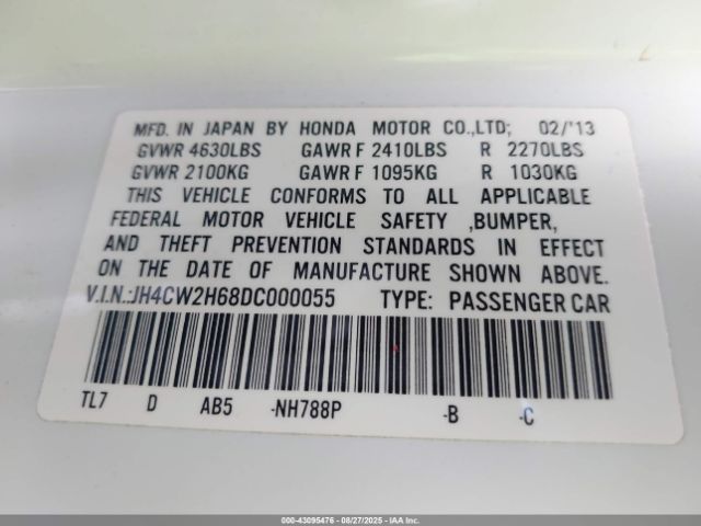 2013 ACURA TSX JH4CW2H68DC000055 Photo 8