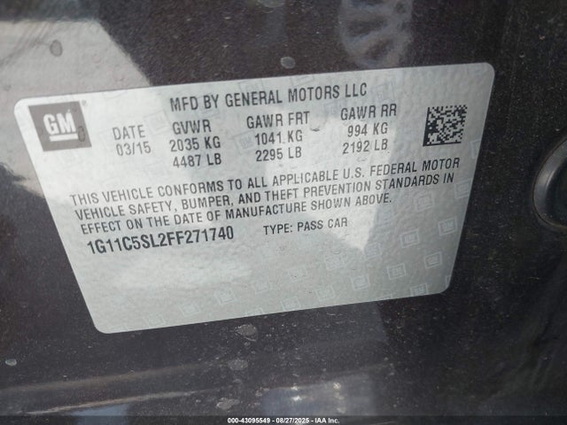 1G11C5SL2FF271740 Chevrolet lkw
