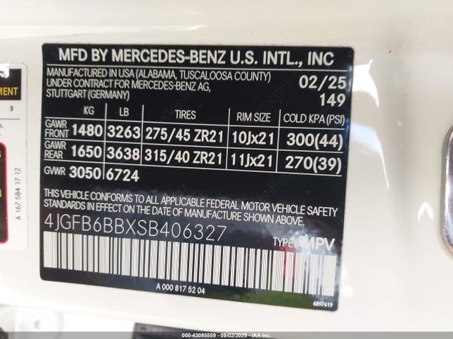 Mercedes-Benz m256m 2025 4JGFB6BBXSB406327 Image 9