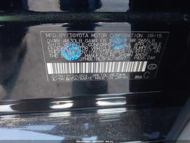 2015 LEXUS GS 350 JTHBE1BL5FA018597 Photo 8