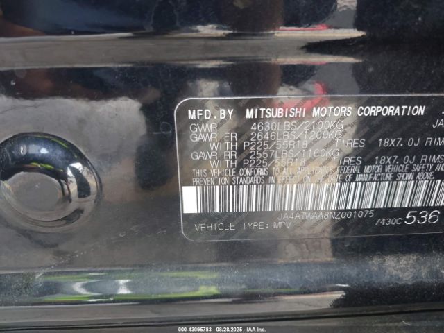 2022 MITSUBISHI ECLIPSE CROSS JA4ATWAA8NZ001075 Photo 8