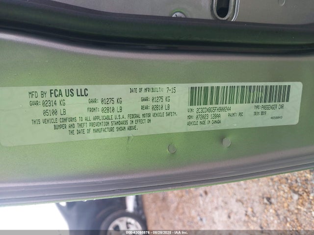 2C3CDXBG5FH900244 Dodge 2015