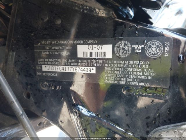 2007 HARLEY-DAVIDSON FLHTCUI 1HD1FC4177Y674499 Photo 9