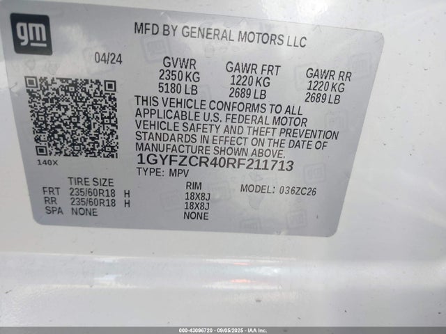 2024 CADILLAC XT4 1GYFZCR40RF211713 Photo 8