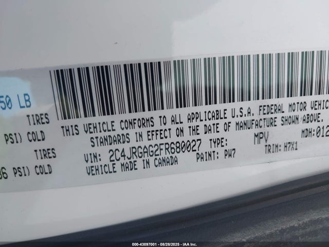 2C4JRGAG2FR680027 RAM Cargo Van
