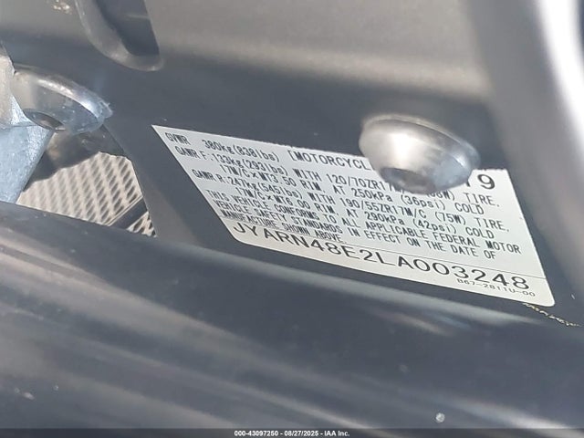 Yamaha Mtn1000 (mt-10) 2020 JYARN48E2LA003248 Image 10