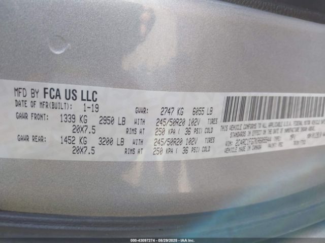 2019 CHRYSLER PACIFICA 2C4RC1FG7KR609944 Photo 8