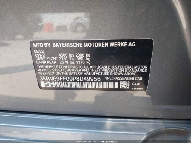 2023 BMW 330I 3MW69FF09P8D49956 Photo 8