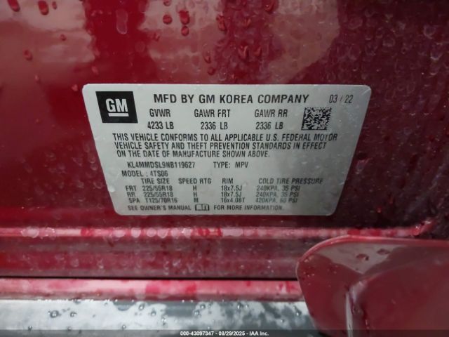 2022 BUICK ENCORE GX KL4MMDSL9NB119627 Photo 8