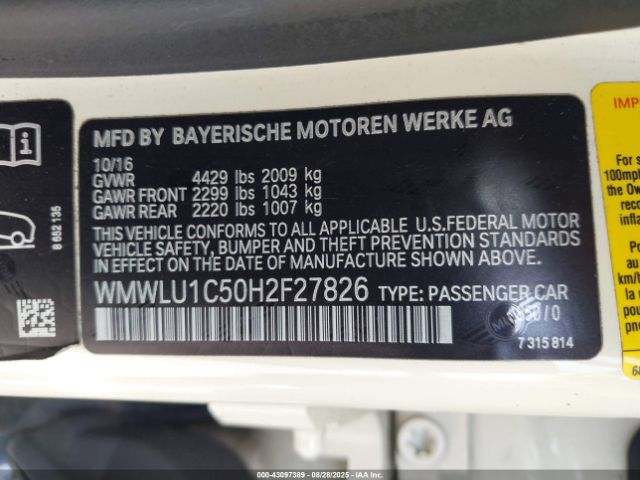 2017 MINI CLUBMAN WMWLU1C50H2F27826 Photo 8
