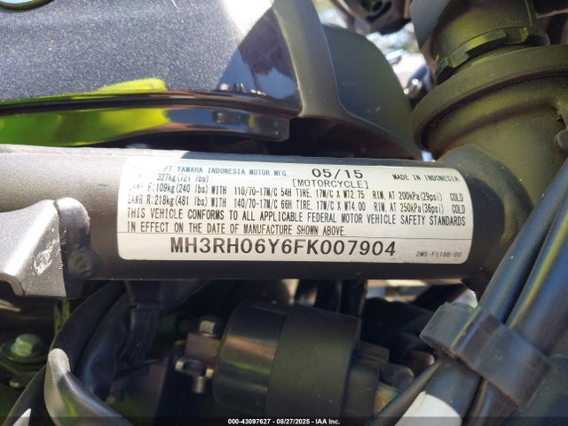 MH3RH06Y6FK007904 Yamaha Yzf-r3
