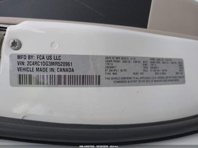 2021 CHRYSLER VOYAGER 2C4RC1DG3MR520961 Photo 8