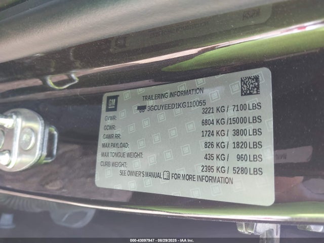 3GCUYEED1KG110055 Chevrolet l84 - di, dfm, alum, gen 5, var 2