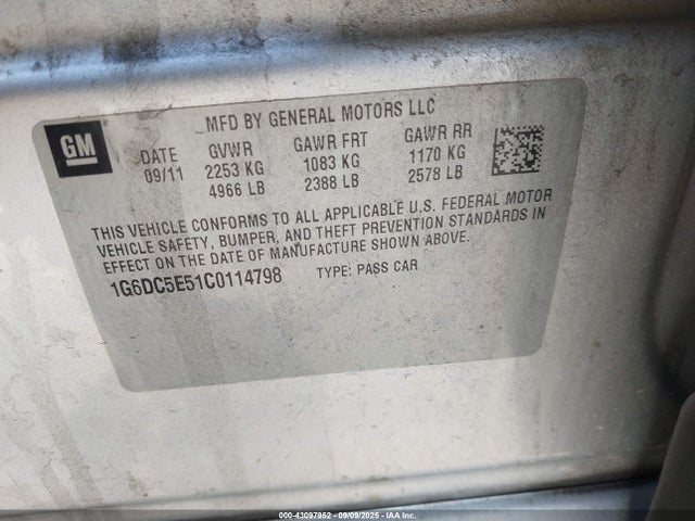 2012 CADILLAC CTS 1G6DC5E51C0114798 Photo 8