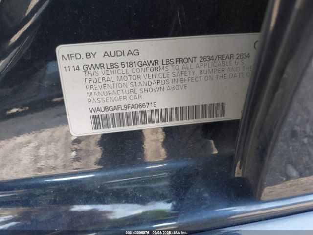 2015 AUDI S4 WAUBGAFL9FA066719 Photo 8