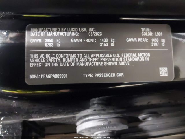 2023 LUCID AIR 50EA1PFA6PA009991 Photo 8
