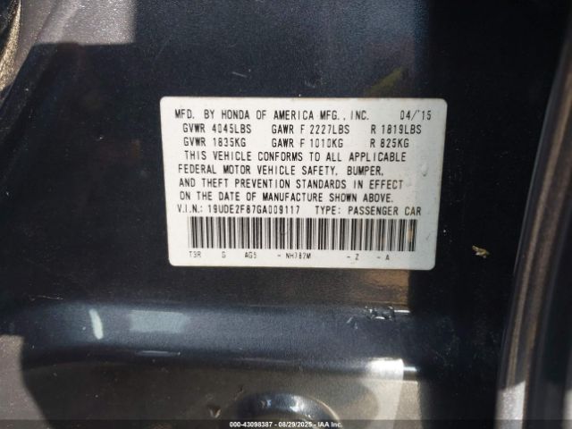 2016 ACURA ILX 19UDE2F87GA009117 Photo 8