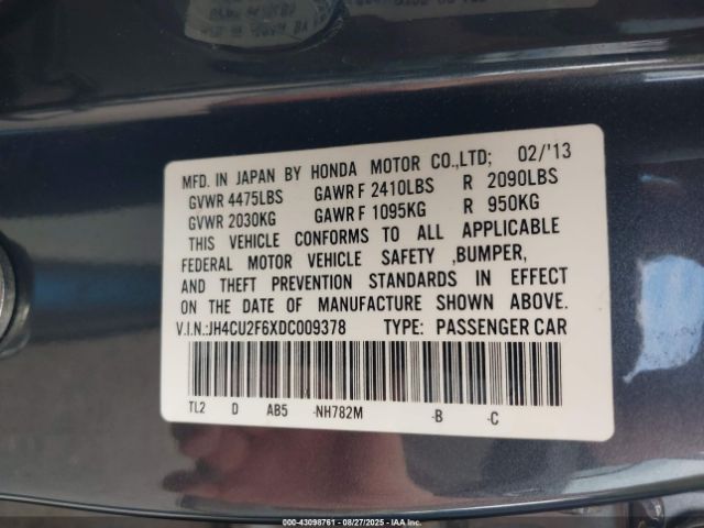 2013 ACURA TSX JH4CU2F6XDC009378 Photo 8