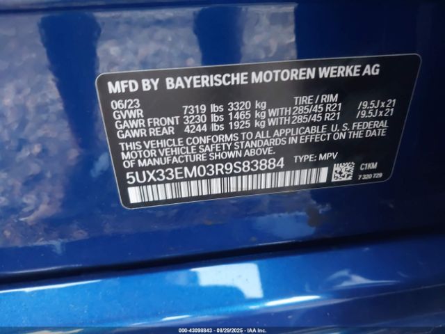 2024 BMW X7 5UX33EM03R9S83884 Photo 8