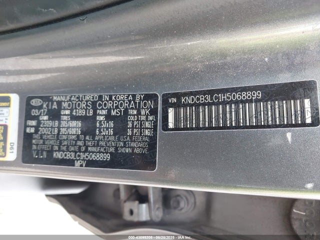 KNDCB3LC1H5068899 KIA gdi