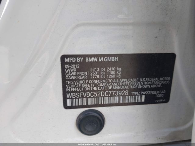 2013 BMW M5 WBSFV9C52DC773928 Photo 8