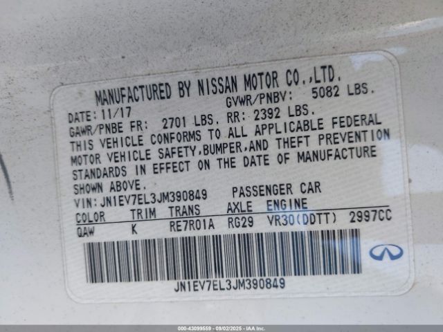 2018 INFINITI Q60 JN1EV7EL3JM390849 Photo 8