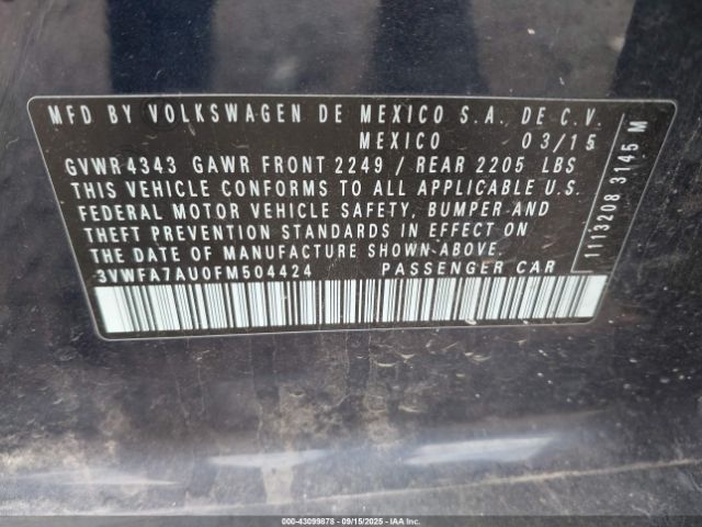 2015 VOLKSWAGEN GOLF SPORTWAGEN 3VWFA7AU0FM504424 Photo 8