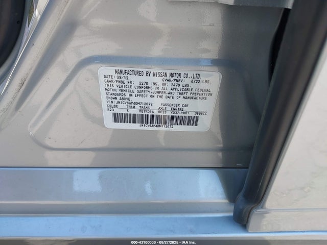 Продаж на аукціоні авто 2013 Infiniti G37 Journey, vin: JN1CV6AP4DM712672, номер лоту: 43100000