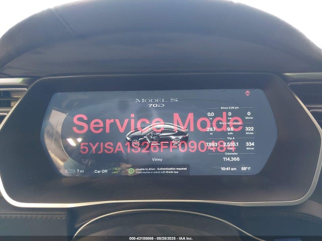 2015 TESLA MODEL S 5YJSA1S26FF090484 Photo 6