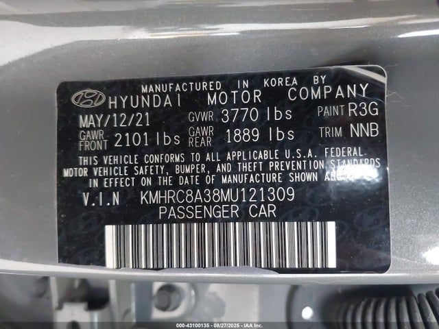 KMHRC8A38MU121309 Hyundai gamma ii