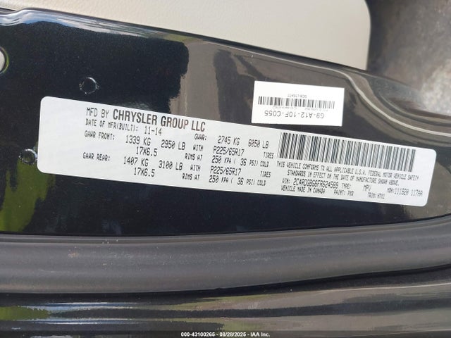 2C4RDGBG6FR624589 Dodge Grand Caravan