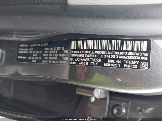 2018 ALFA ROMEO STELVIO ZASFAKAN8J7B80566 Photo 8