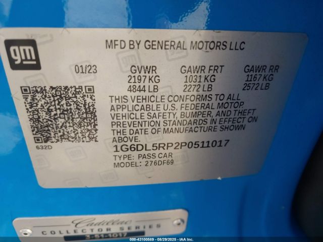 2023 CADILLAC CT4-V 1G6DL5RP2P0511017 Photo 8