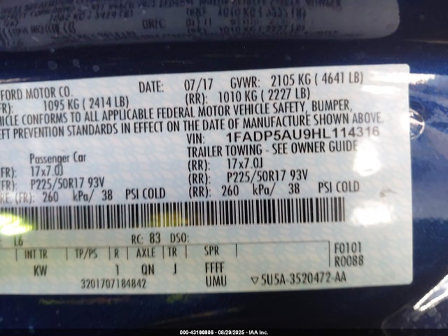 2017 FORD C-MAX HYBRID 1FADP5AU9HL114316 Photo 8