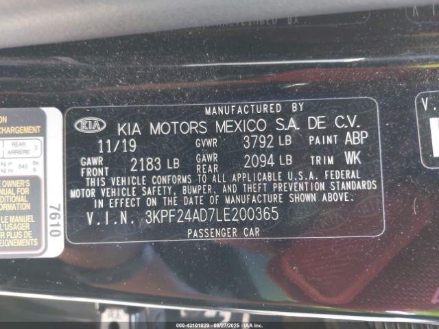 2020 KIA FORTE 3KPF24AD7LE200365 Photo 8