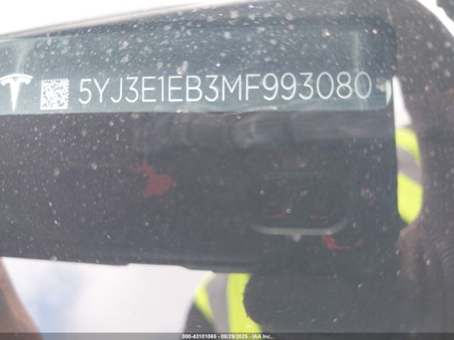 2021 TESLA MODEL 3 5YJ3E1EB3MF993080 Photo 8