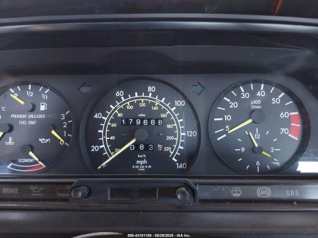 1988 Mercedes-benz 190 E 2.3 მანქანა იყიდება აუქციონზე, vin: WDBDA28D6JF409683, აუქციონის ნომერი: 43101108