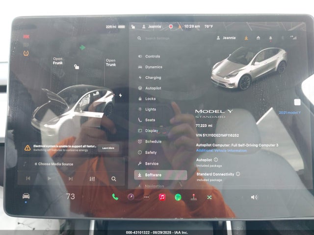 2021 TESLA MODEL Y 5YJYGDED1MF116252 Photo 6