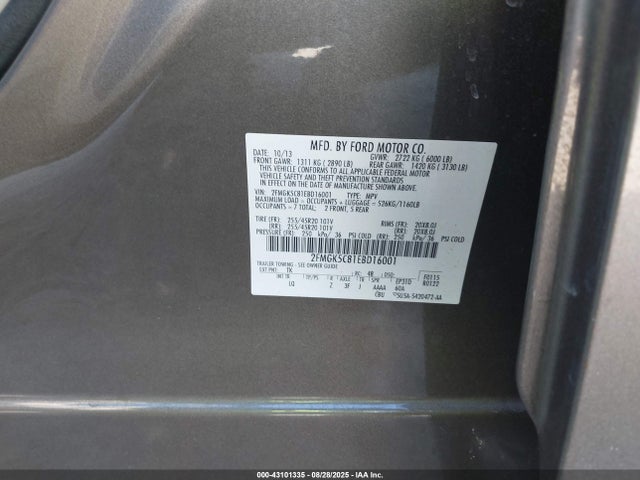 Ford 2014 2014 2FMGK5C81EBD16001 Image 9