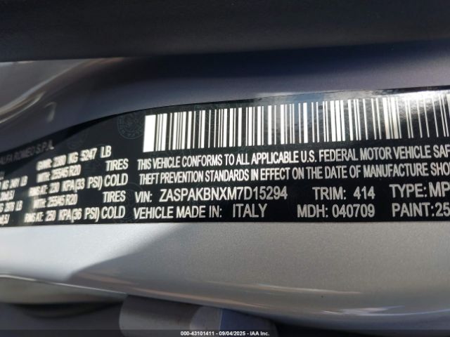 2021 ALFA ROMEO STELVIO ZASPAKBNXM7D15294 Photo 8